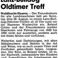 1983: Lanz-Bulldog Oldtimer Treff